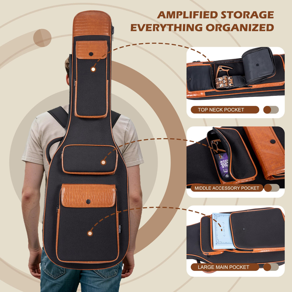 0.5" Thick Padded Bass Gig Bag P458031