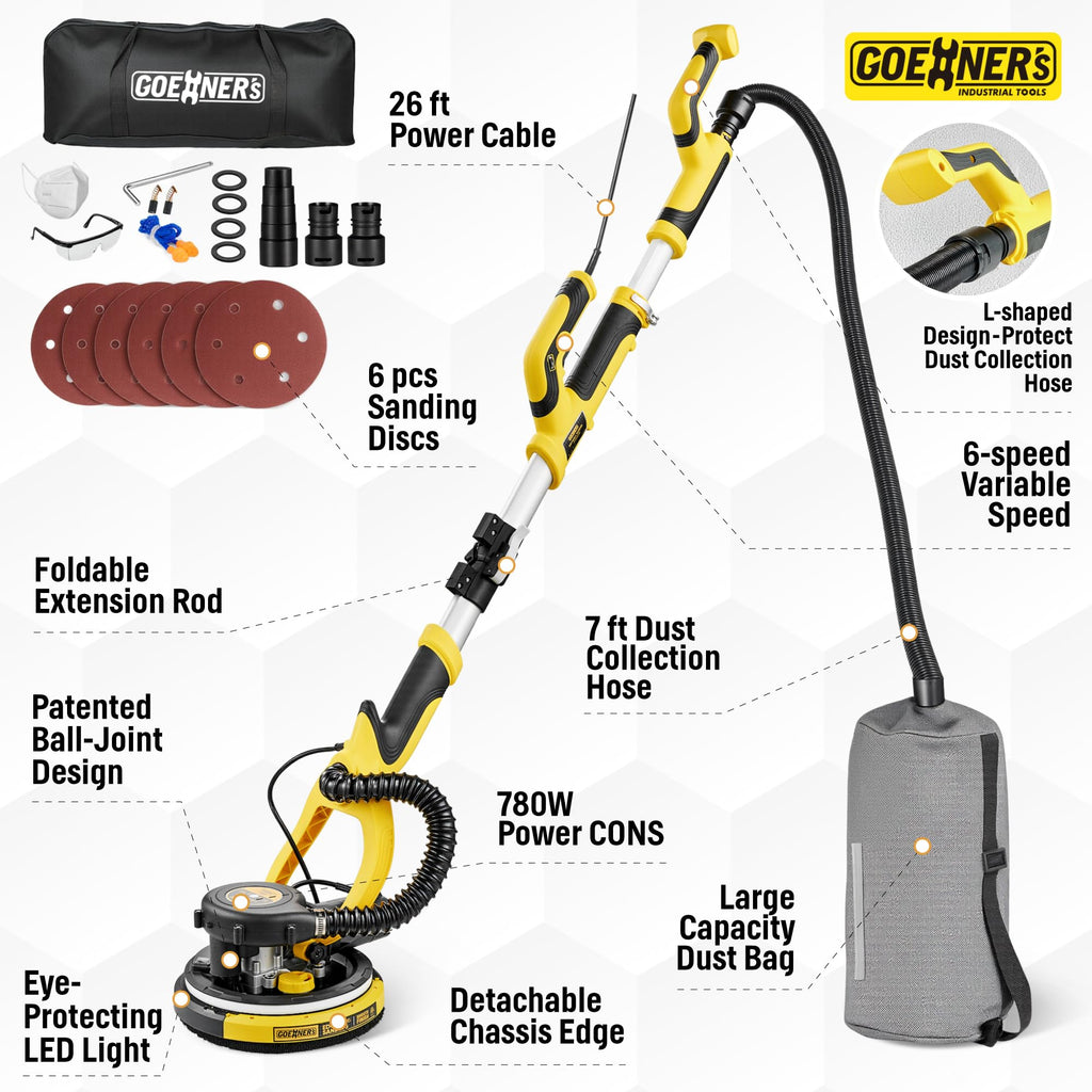 Electric Drywall Sander with Vacuum Q563079