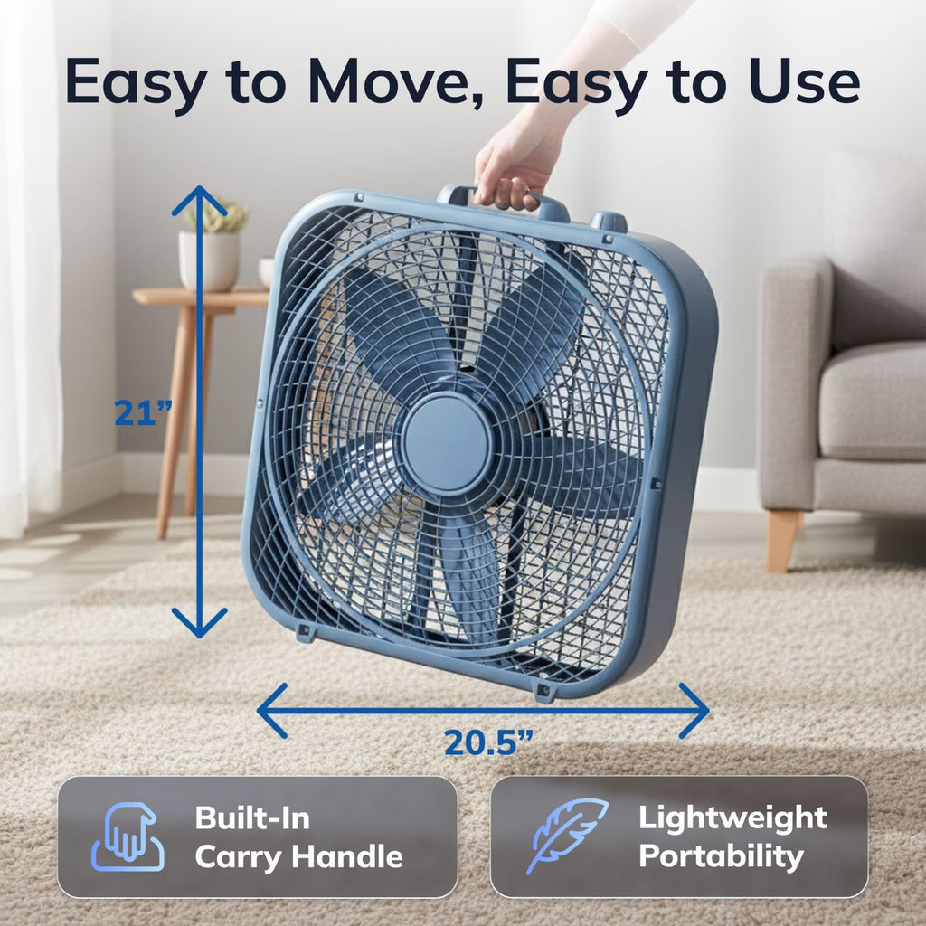 20" 3-Speed Weather-Resistant Box Fan B549600