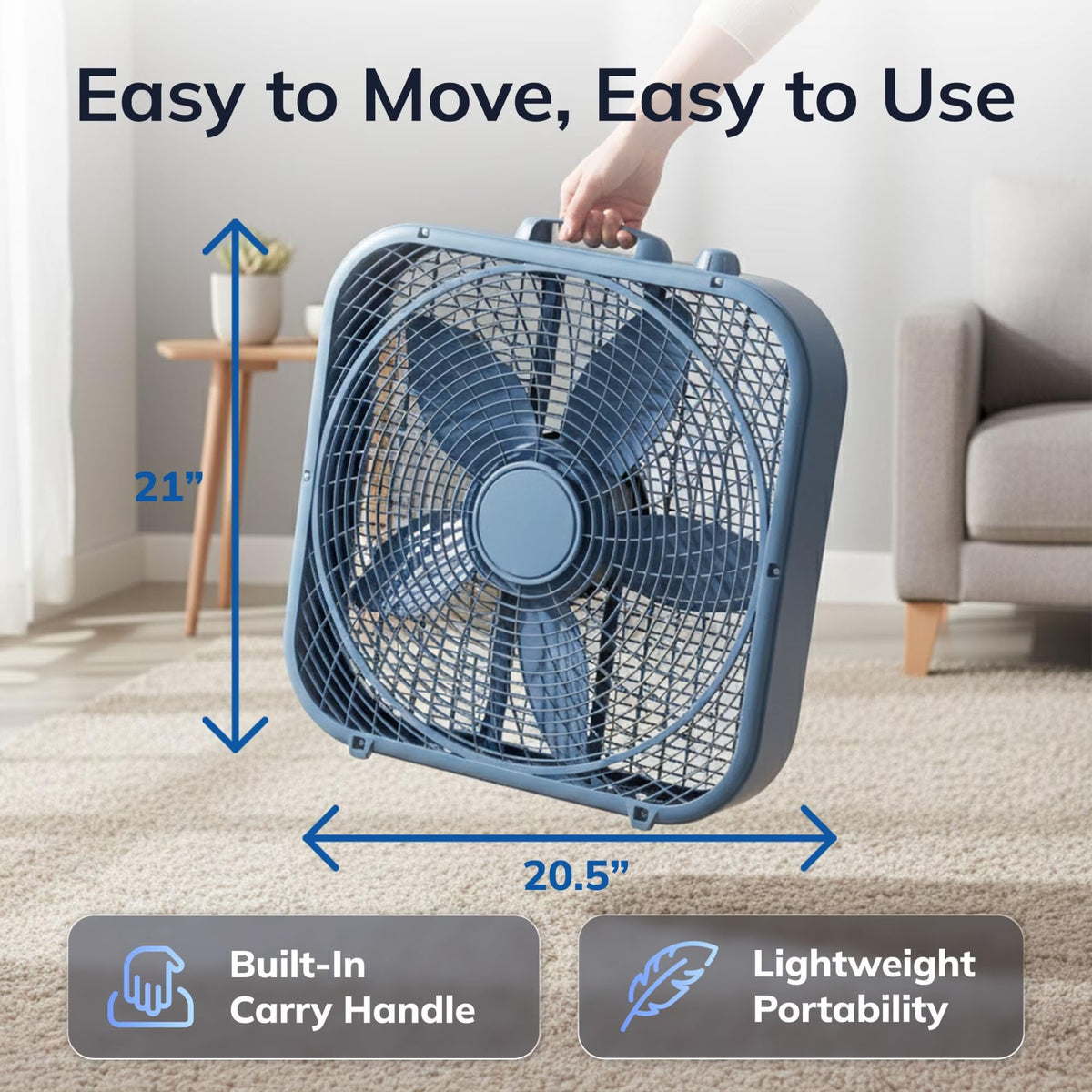 20" 3-Speed Weather-Resistant Box Fan B549600