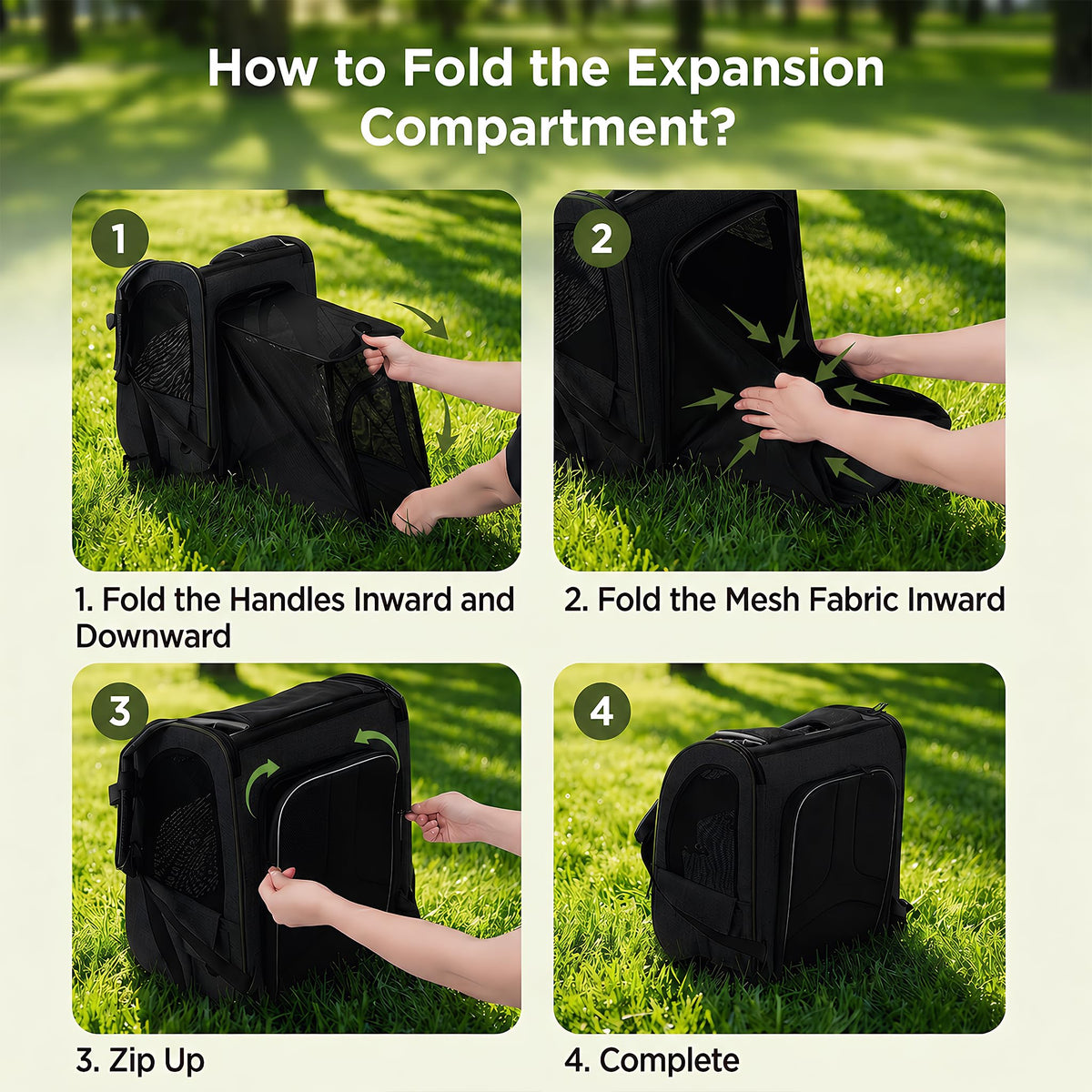 Expandable Cat Backpack Carrier with Breathable Mesh U699963