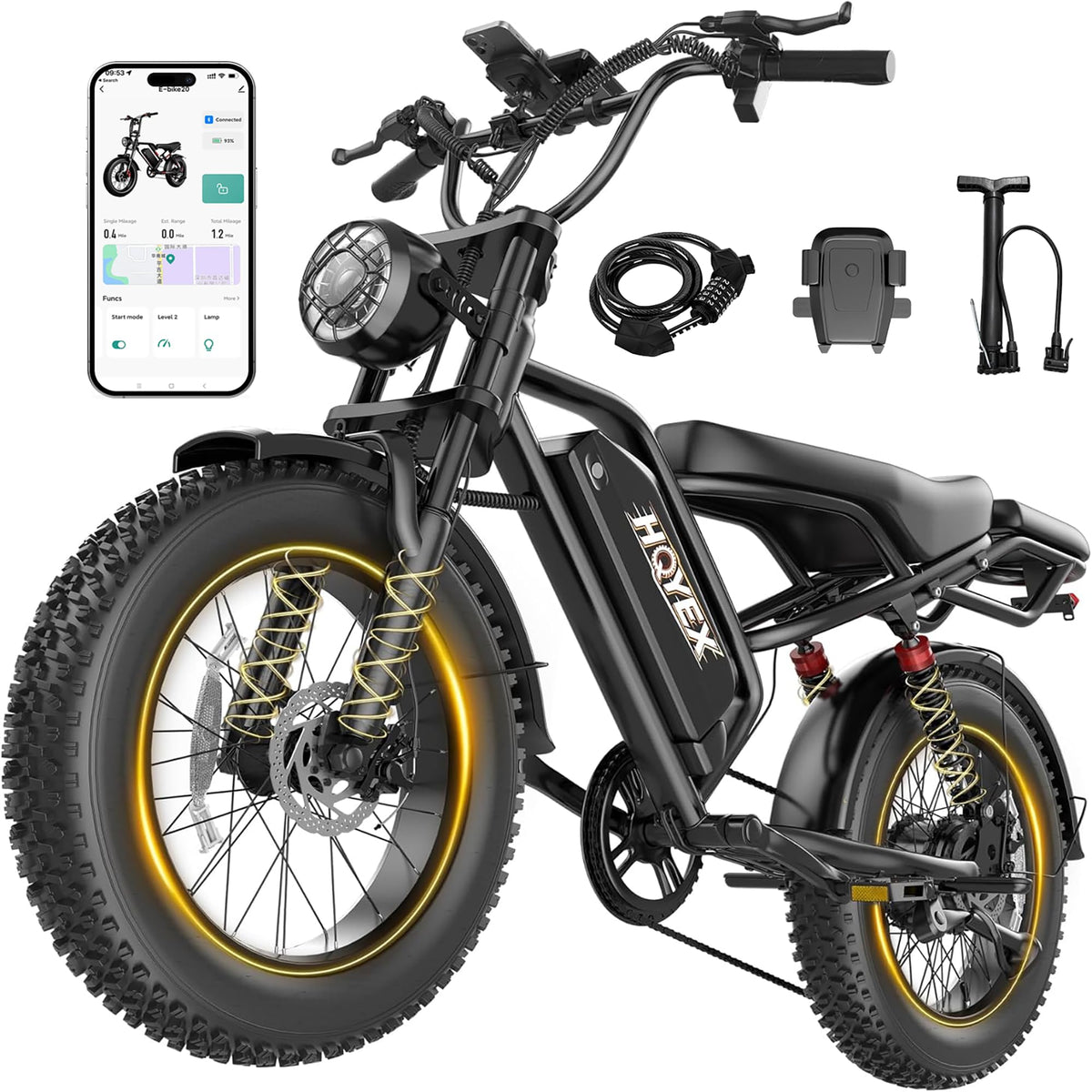 1500W 20" Fat Tire Electric Bike with 48V 20Ah Battery Z320