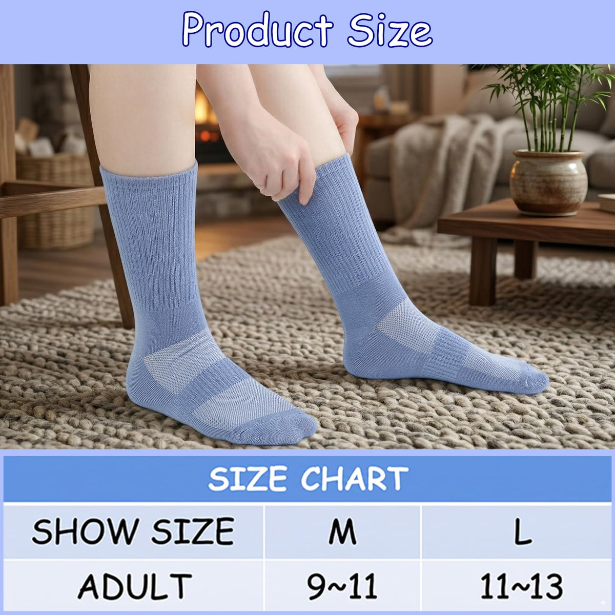 Bamboo Viscose Diabetic Socks for Women J604343