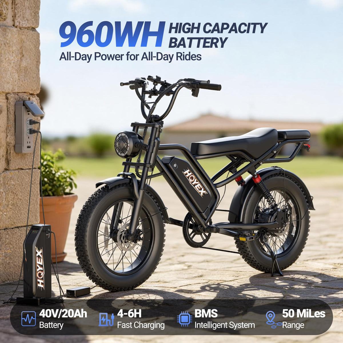 1500W 20" Fat Tire Electric Bike with 48V 20Ah Battery Z320