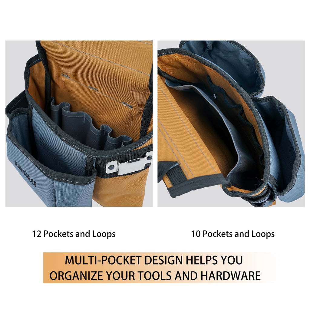 Khaki Carpenter Tool Belt with Suspenders I62299