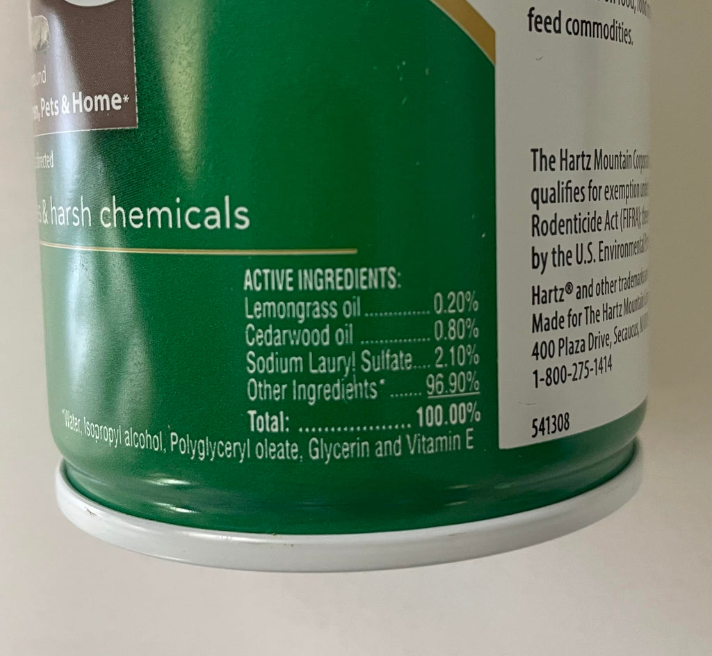 Flea & Tick Spray Treatment for Dogs with Cedarwood and Lemongrass Oil, 14 Ounces T966
