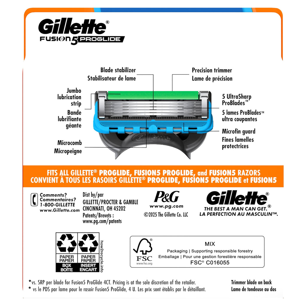 5-Blade Razor Refills, 9 Count R5041