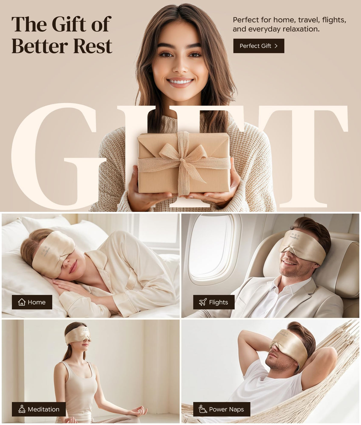 Silk Sleep Mask Bluetooth Headphones Q942