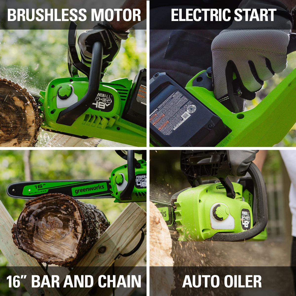48V 16 in Cordless Electric Chainsaw P538