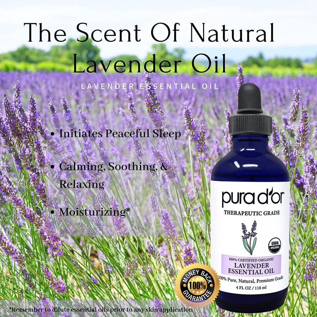 Organic Lavender & Peppermint Essential Oils 4oz L1828