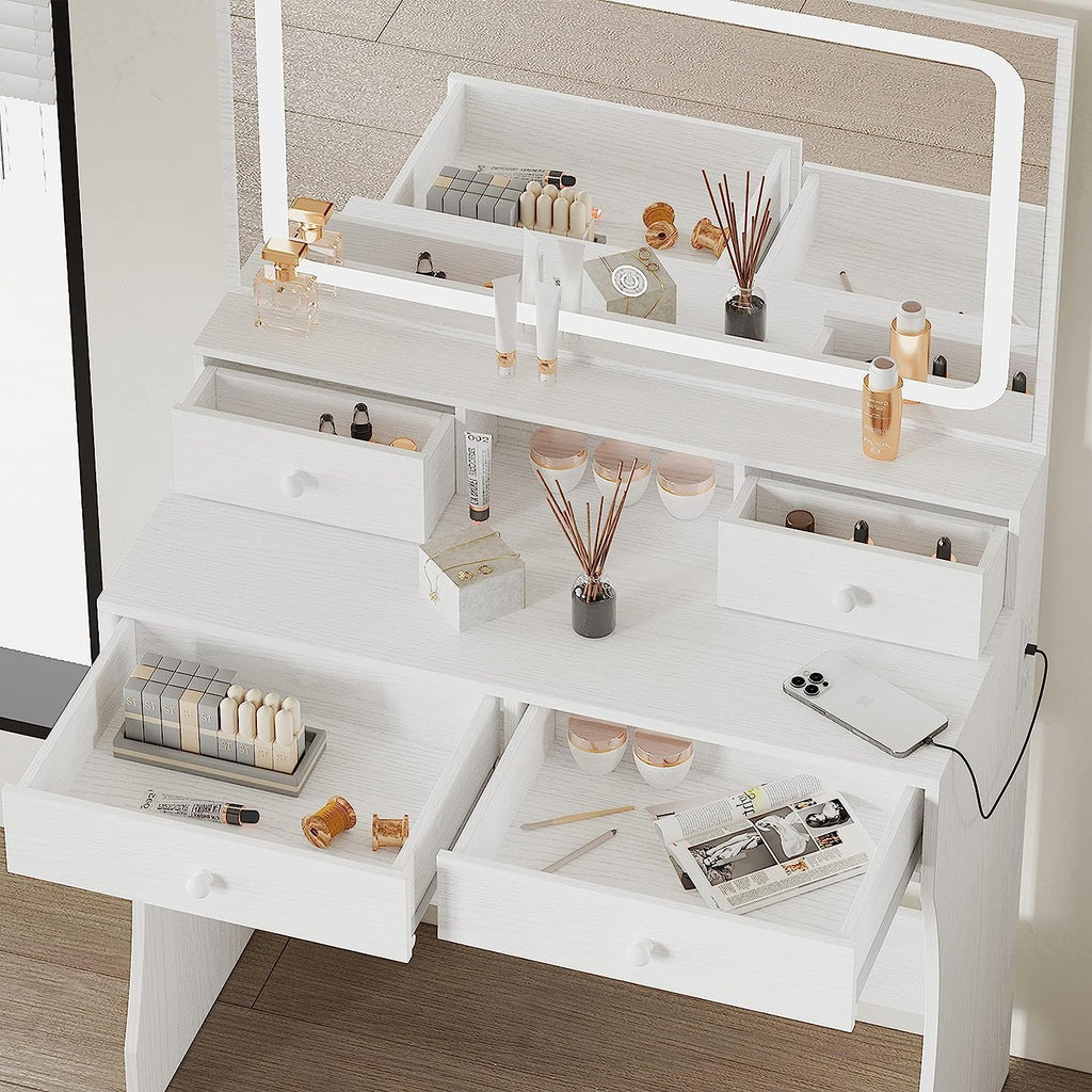 Vanity Desk with Charging Station A96433