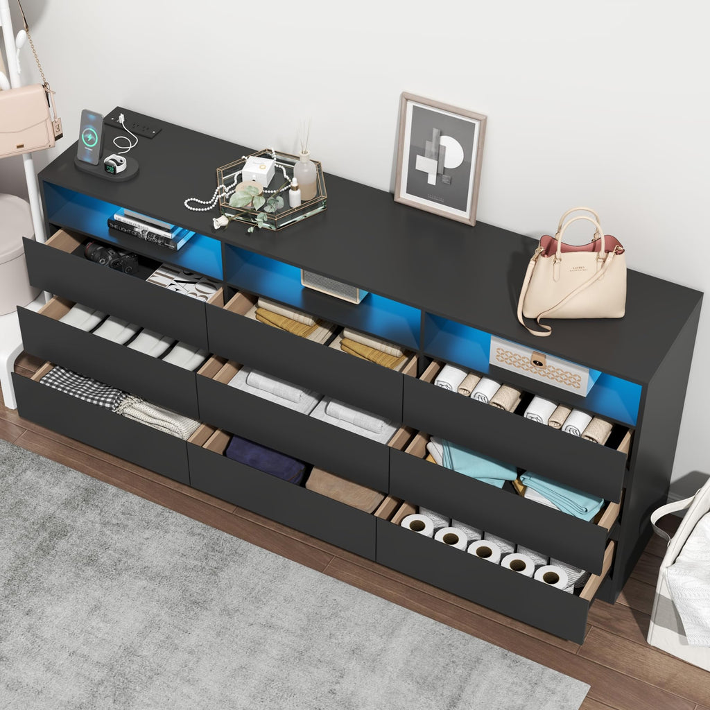 9 Drawer Dresser with Power Outlet D18734