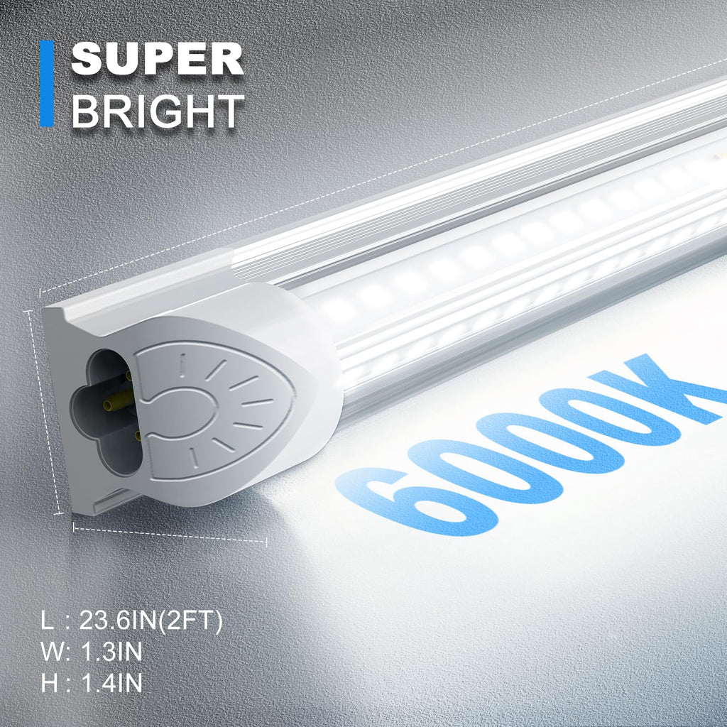2FT 22W 3300LM 6000K Cool White Linkable LED Shop Lights H367