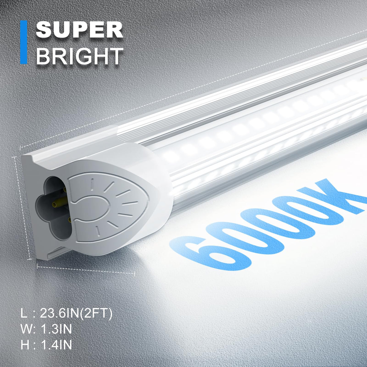 2FT 22W 3300LM 6000K Cool White Linkable LED Shop Lights H367