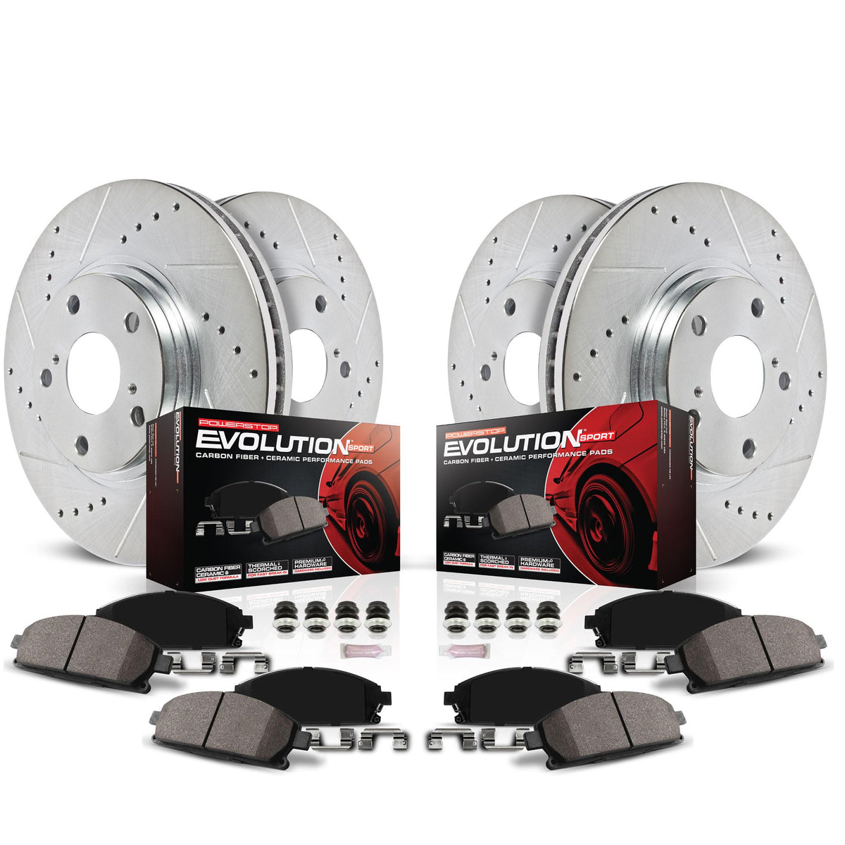 Brake Pad & Rotor Kit Front & Rear Q515