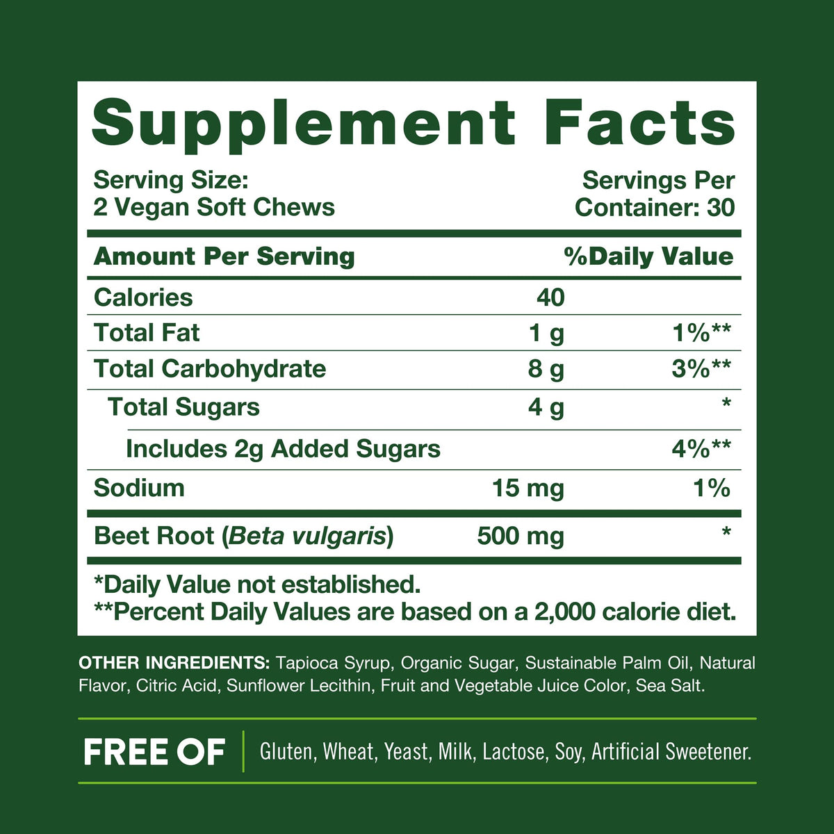 Beet Root Chews X826048