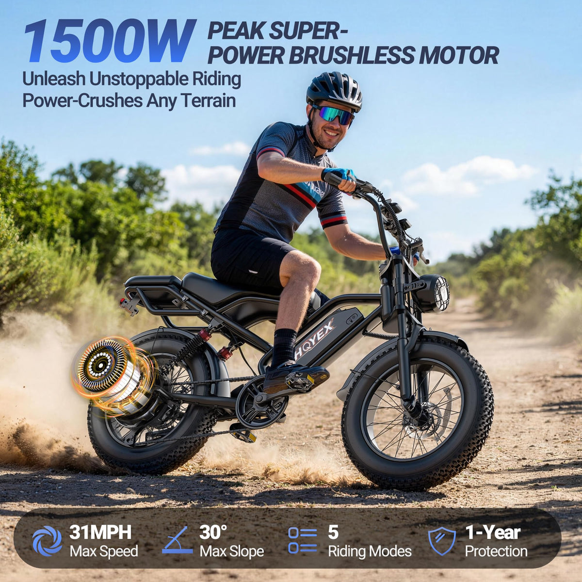 1500W 20" Fat Tire Electric Bike with 48V 20Ah Battery Z320