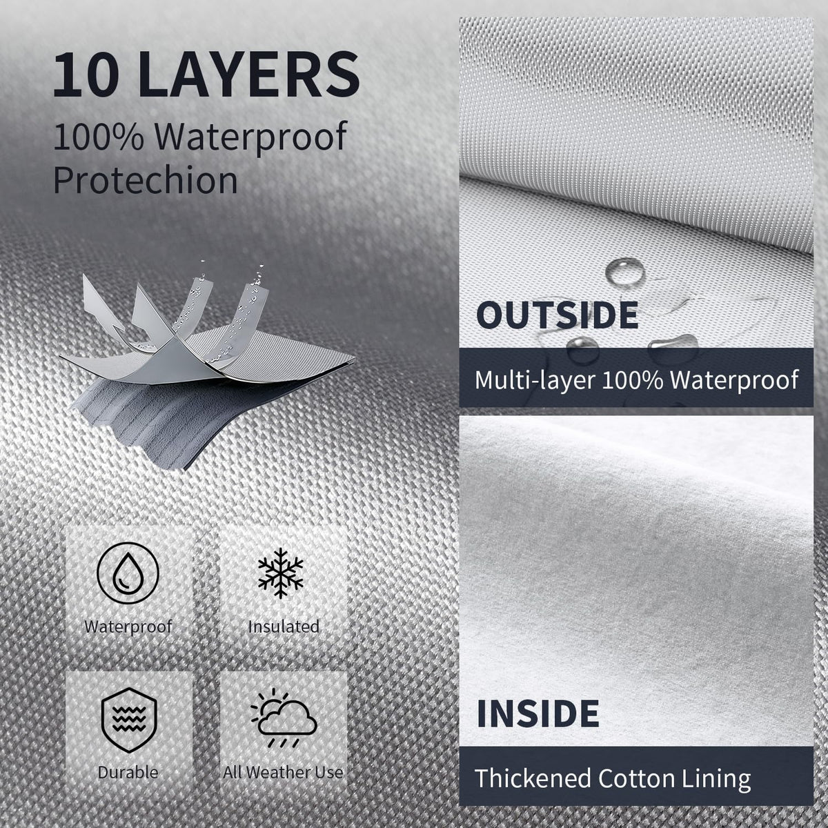 Waterproof Truck Cover with Zipper Z94046