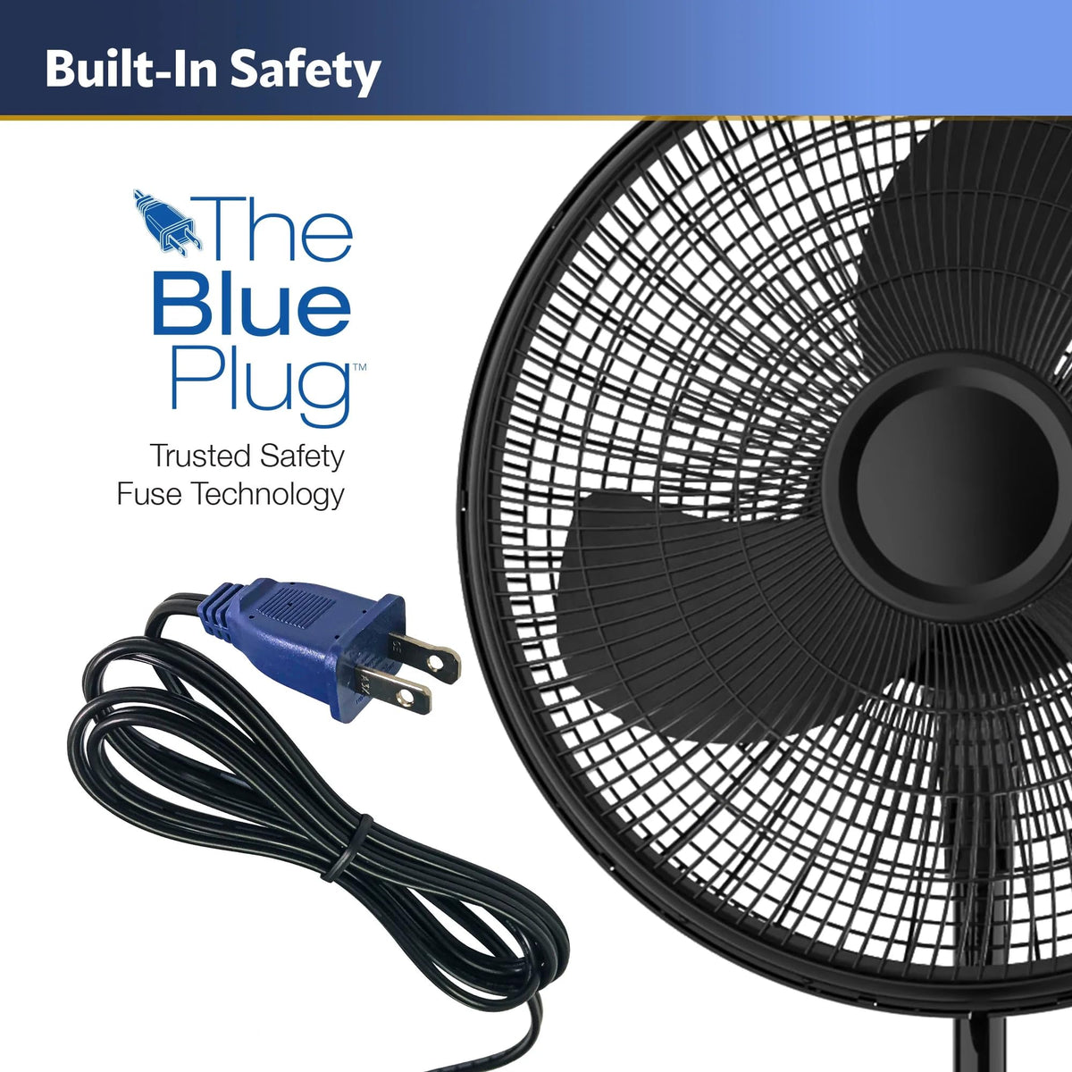 16" Oscillating Adjustable Pedestal Fan I136007