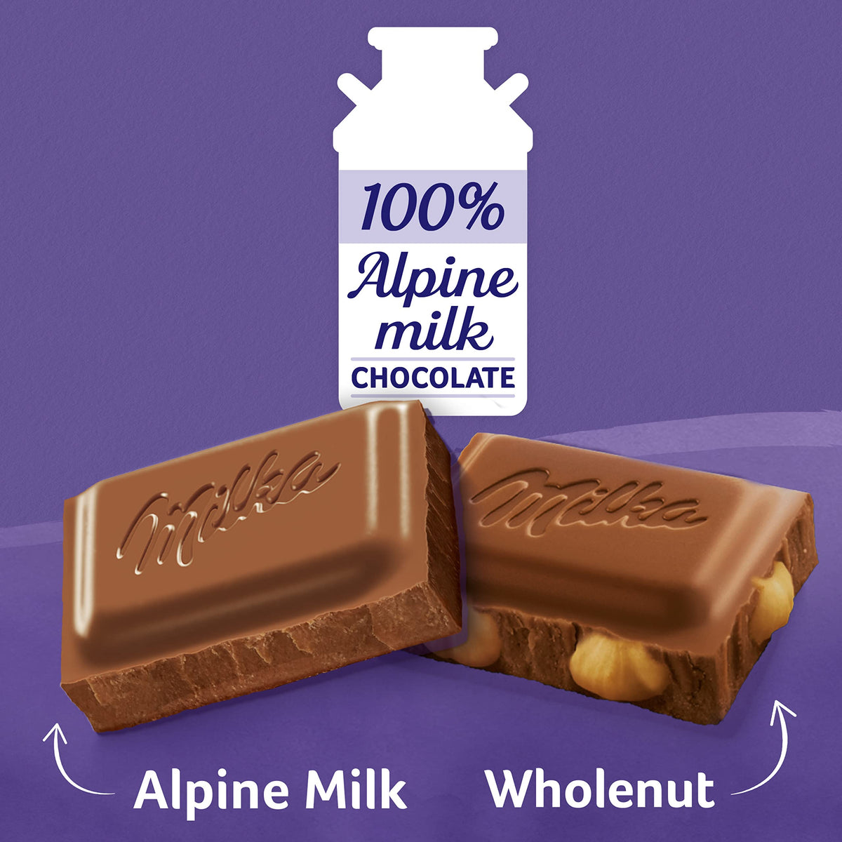 Chocolate Bars Variety Pack, Alpine Milk & Hazelnut, 10 - 3.52 oz Bars M2092