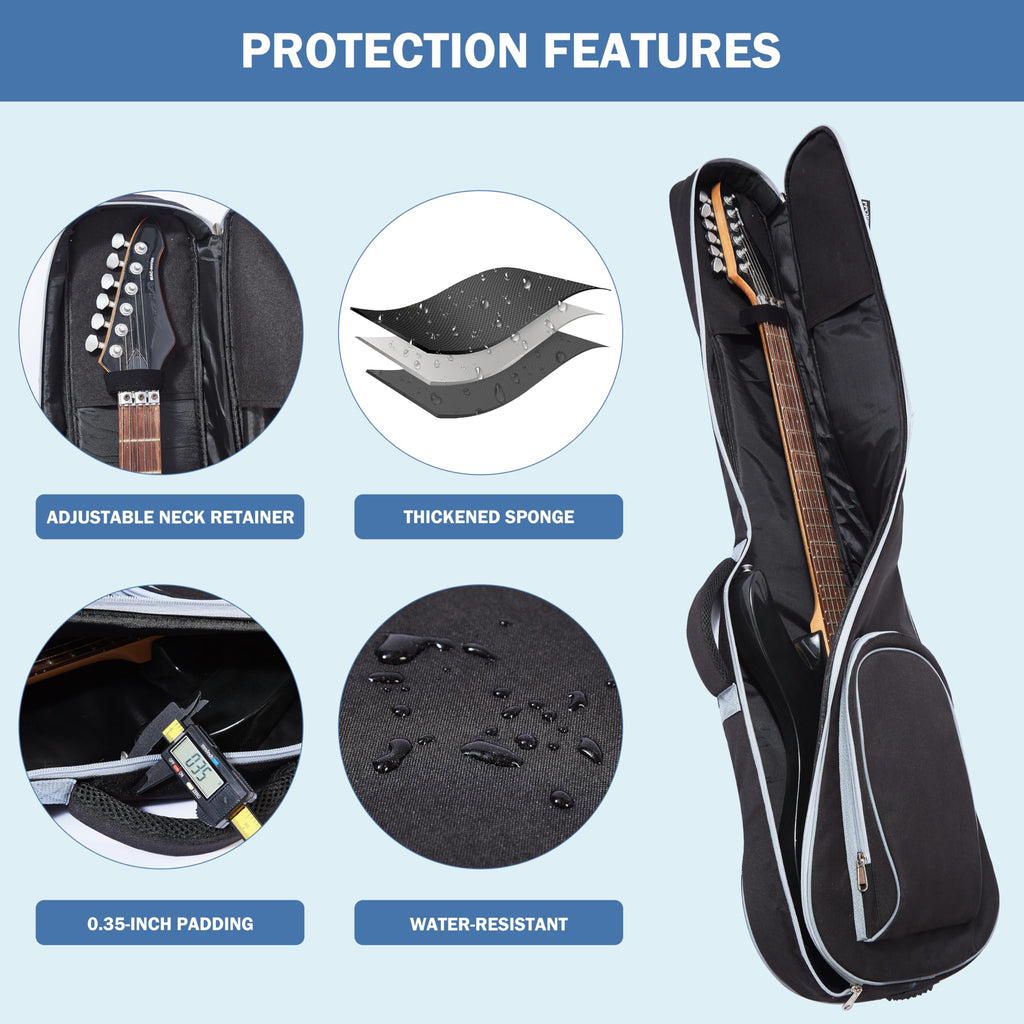 40 Inch 7mm Padded Waterproof Electric Guitar Gig Bag G695