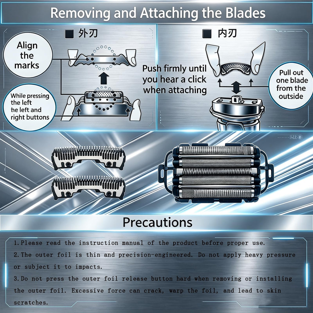 Replacement Blades and Foil A6845
