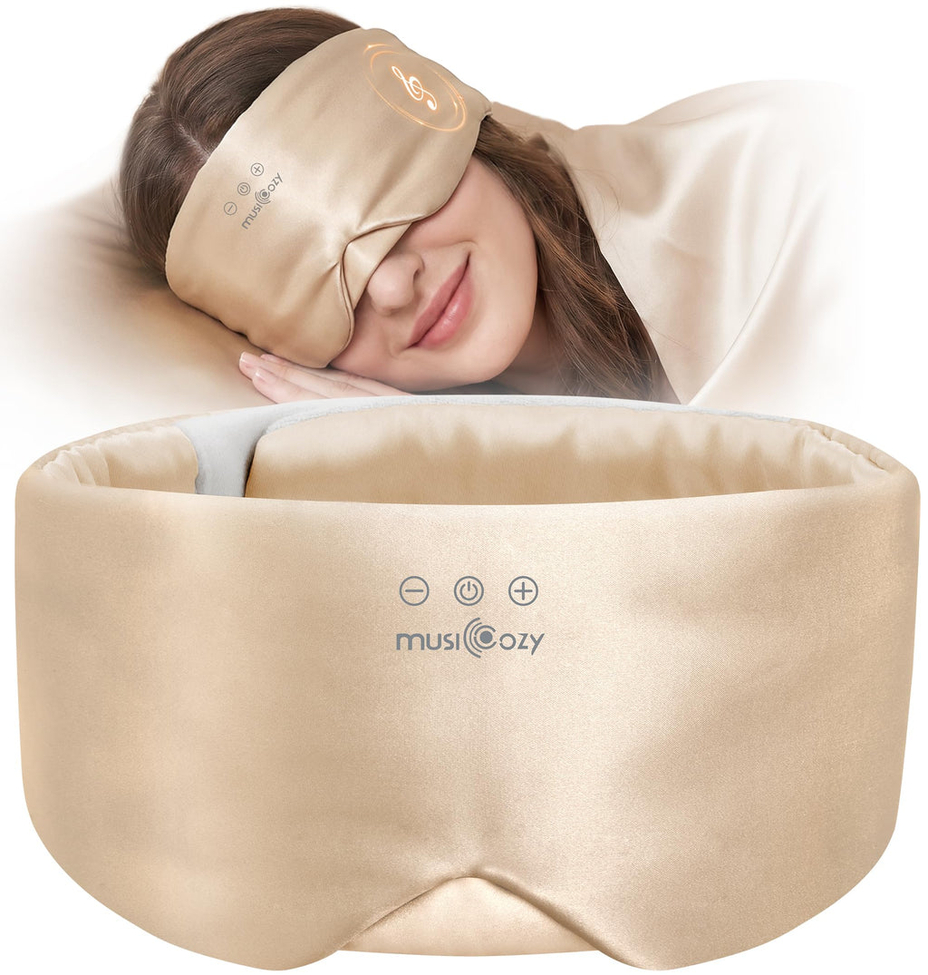Silk Sleep Mask Bluetooth Headphones Q942