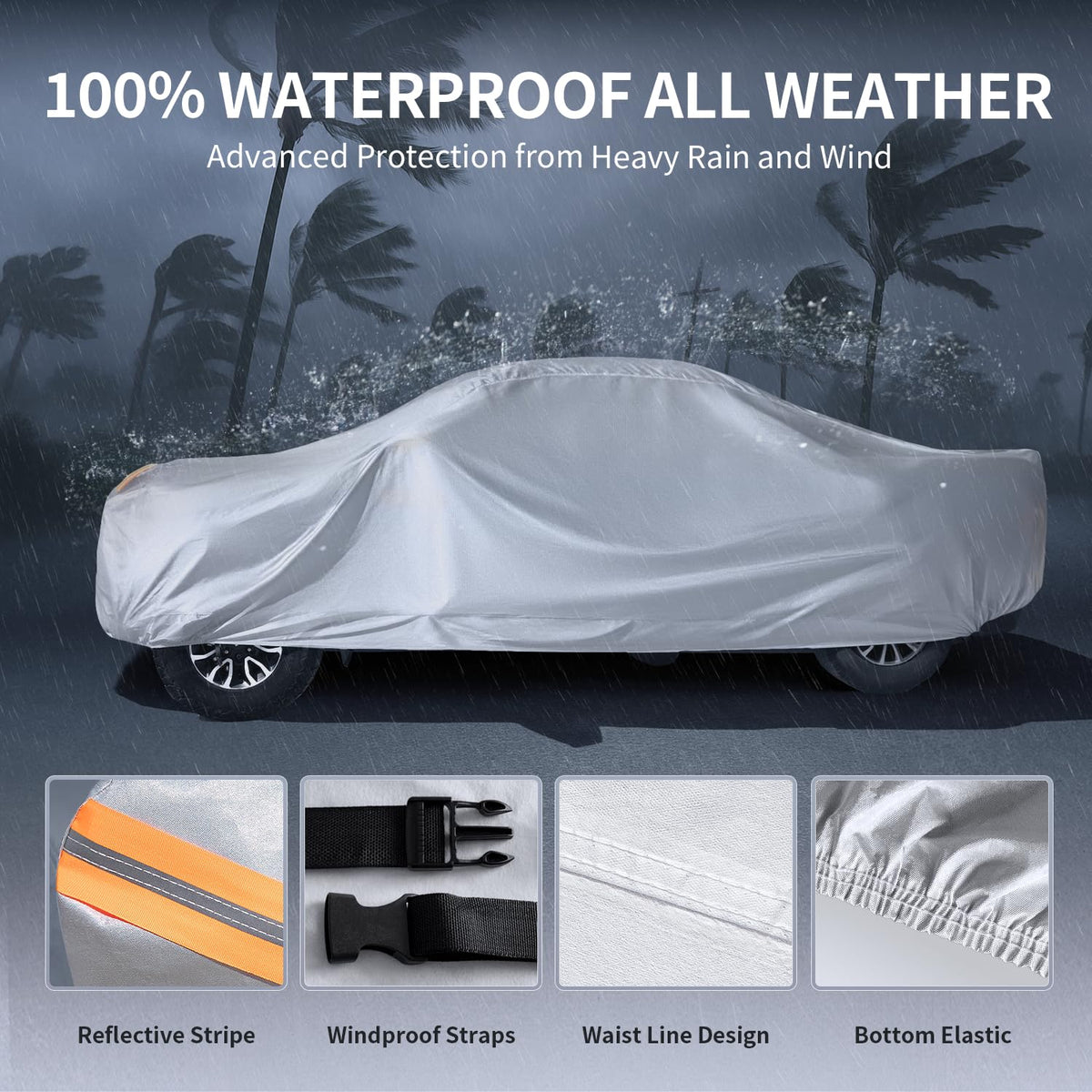 Waterproof Truck Cover with Zipper Z94046