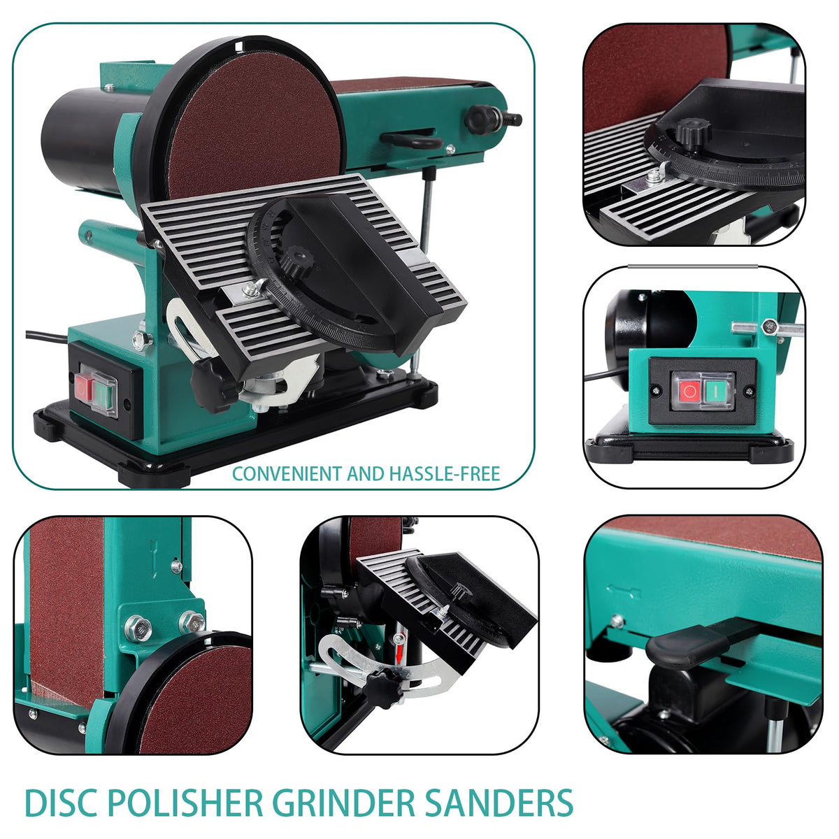 4x36 Inch Belt and 6 Inch Disc Benchtop Sander M6820