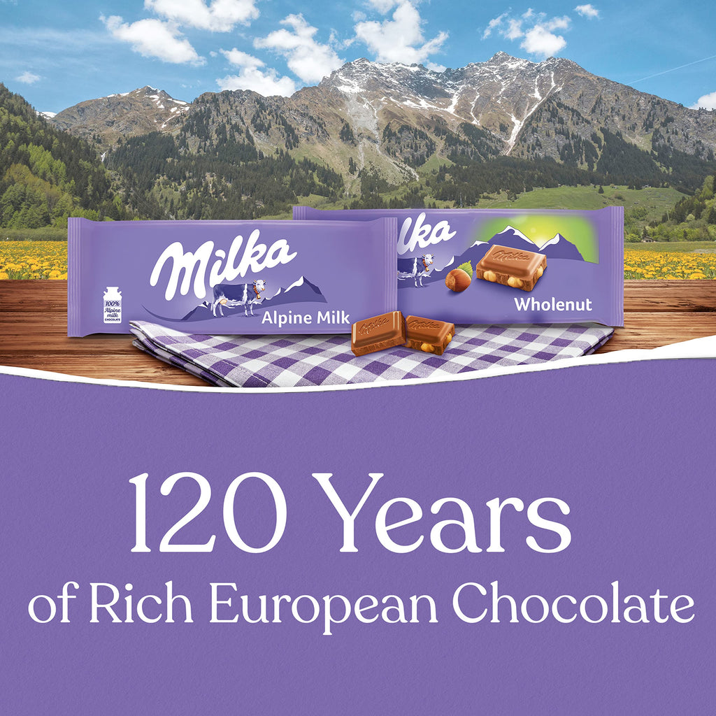 Chocolate Bars Variety Pack, Alpine Milk & Hazelnut, 10 - 3.52 oz Bars M2092
