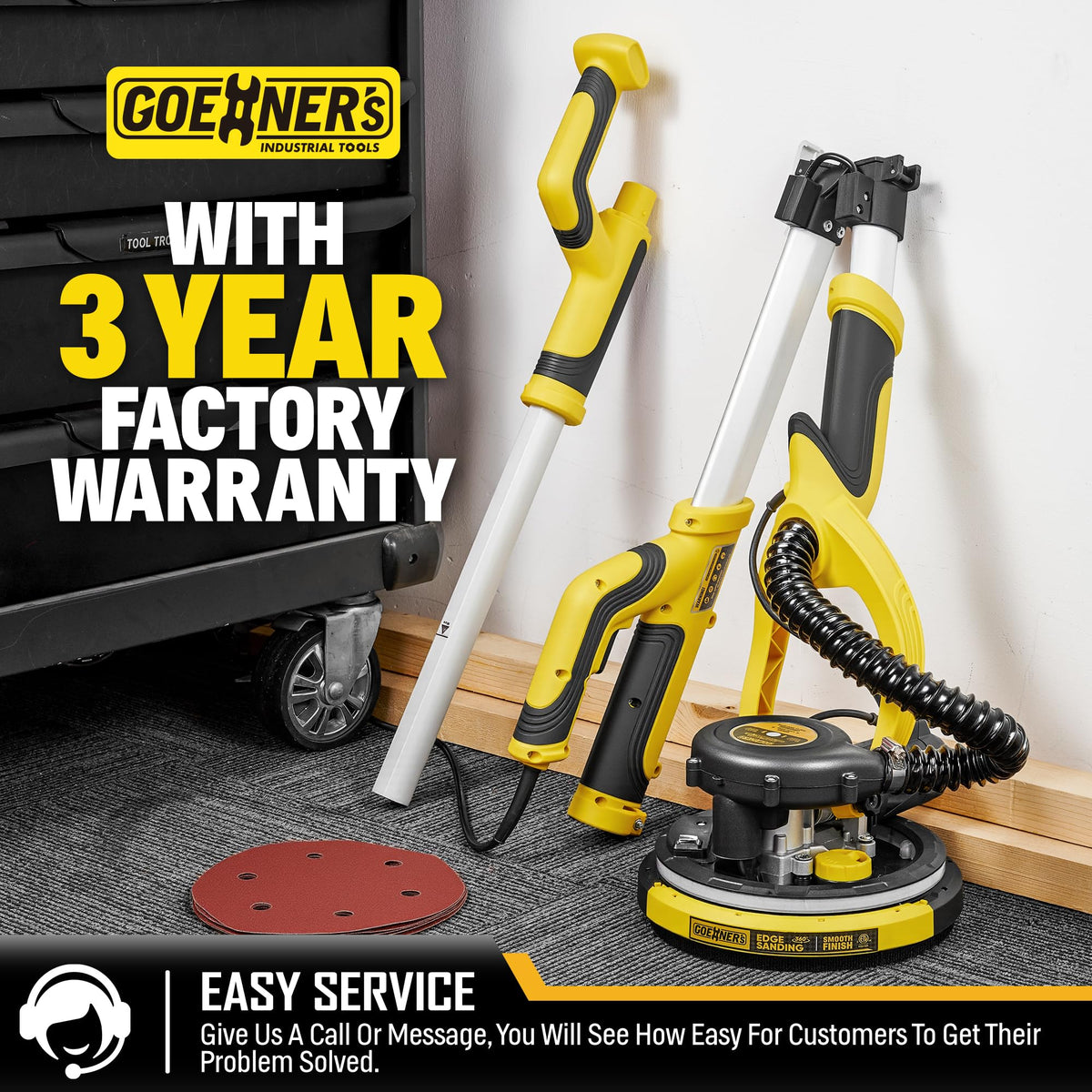Electric Drywall Sander with Vacuum Q563079