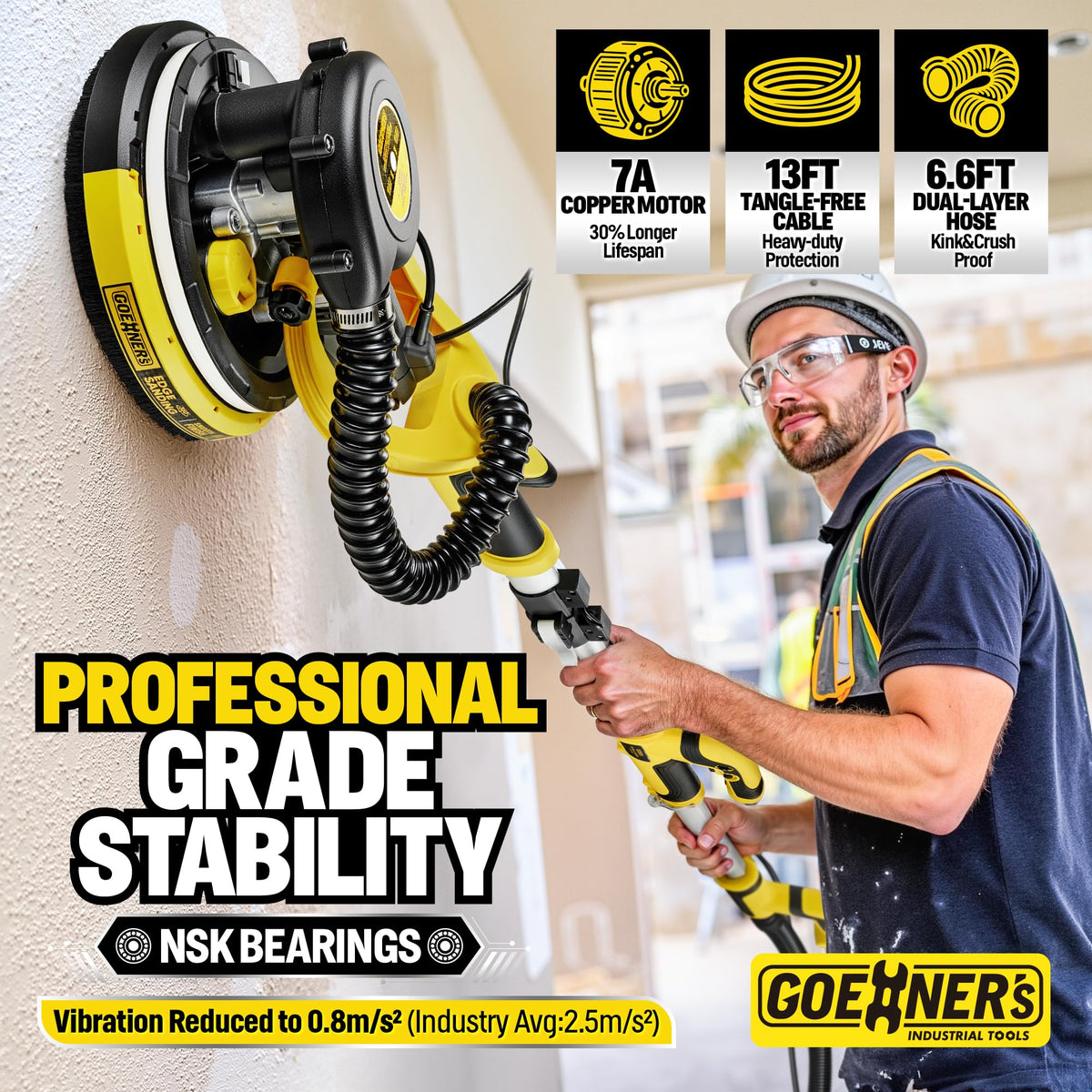Electric Drywall Sander with Vacuum Q563079