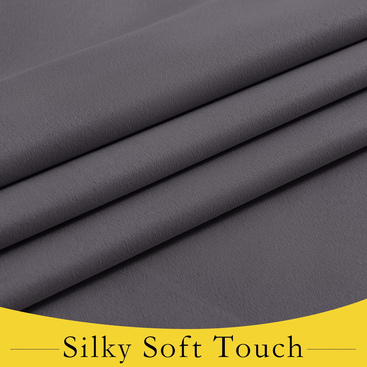 Grey Blackout Thermal Insulated Curtain F233129